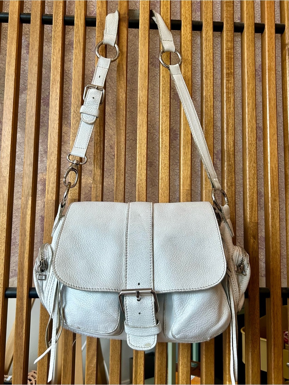 Vintage Roots Emily Pebbled Leather Crossbody Purse
